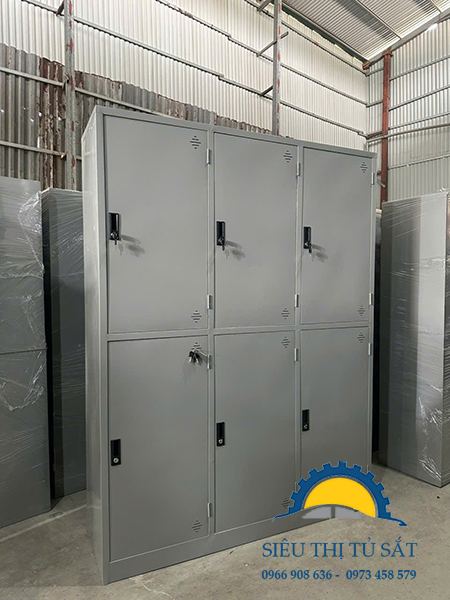 tủ sắt 6 ngăn 3 cột