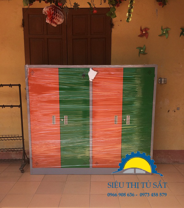 Tủ sắt chăn chiếu phân phối tại trường mầm non ngôi nhà ấm áp của bé 2