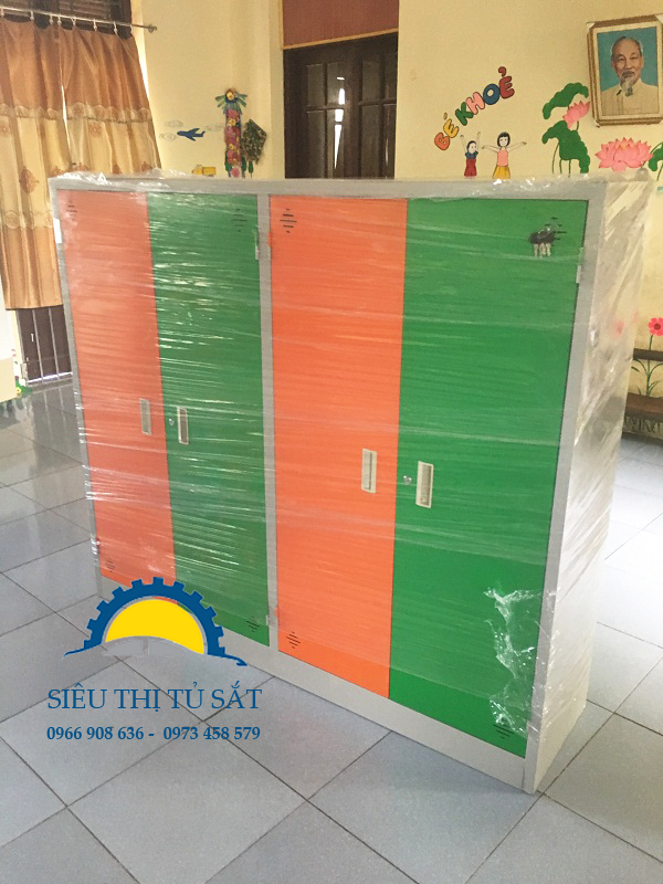 Tủ sắt chăn chiếu phân phối tại trường mầm non ngôi nhà ấm áp của bé 4