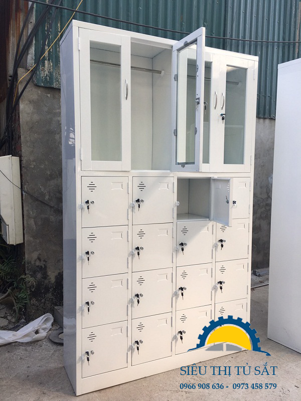 Nhận đơn hàng sản xuất tủ sắt văn phòng kết hợp tủ loker theo yêu cầu 2