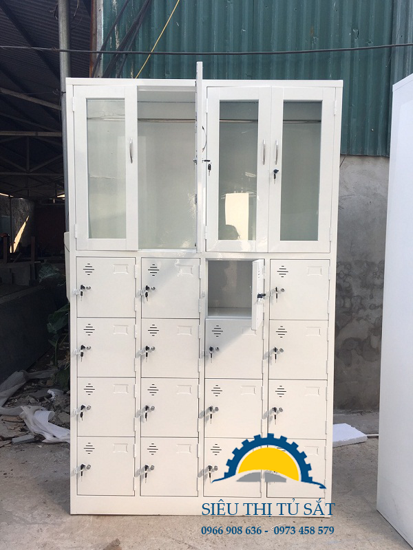 Nhận đơn hàng sản xuất tủ sắt văn phòng kết hợp tủ locker theo yêu cầu 3