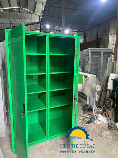 Sản xuất tủ sắt hồ sơ tài liệu K2 màu xanh nhiều đợt tầng theo yêu cầu 3 tủ sắt văn phòng k2 giá rẻ
