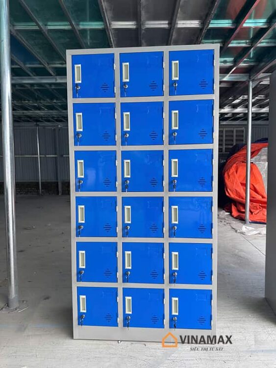 Sản xuất tủ sắt 18 ngăn màu xanh theo đặt hàng tại Hà Nội 1 tu-sat-18-ngan-mau-xanh-san-xuat-theo-yeu-cau-tai-ha-noi