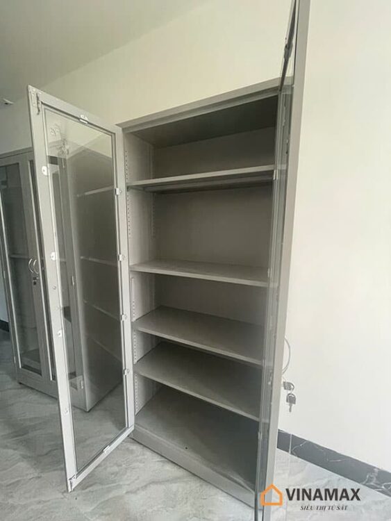 Thiết kế hệ thống lưu trữ với tủ văn phòng 2 cánh kính 3 tu-van-phong-2-canh-kinh-luu-tru-ho-so