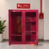 Tủ phòng cháy chữa cháy 2 cánh 3 Tủ sắt đựng dụng cụ PCCC 2 cánh màu đỏ